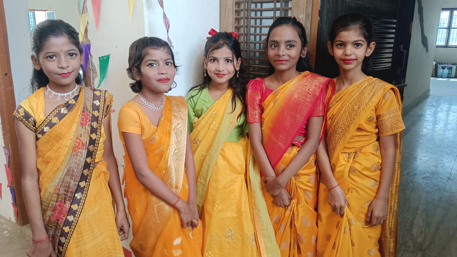 Students participating in campus activity